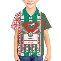 Tsardom Of Bulgaria Family Matching Puletasi and Hawaiian Shirt Slavic Patterns - Wonder Print Shop