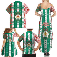Tsardom Of Bulgaria Family Matching Summer Maxi Dress and Hawaiian Shirt Slavic Patterns - Wonder Print Shop