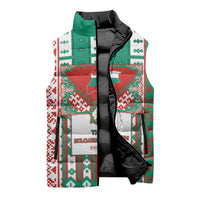 Tsardom Of Bulgaria Sleeveless Puffer Jacket Slavic Patterns - Wonder Print Shop
