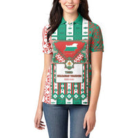 Tsardom Of Bulgaria Women Polo Shirt Slavic Patterns - Wonder Print Shop