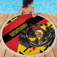 Germany Football Beach Blanket Majestic Eagle And Gold Trophy Unique Style