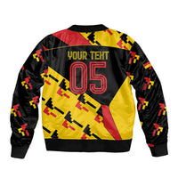 Custom Germany Football Bomber Jacket Majestic Eagle And Gold Trophy Unique Style