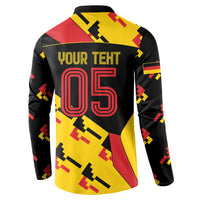 Custom Germany Football Button Sweatshirt Majestic Eagle And Gold Trophy Unique Style