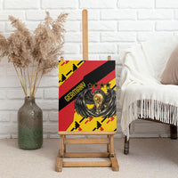 Germany Football Canvas Wall Art Majestic Eagle And Gold Trophy Unique Style