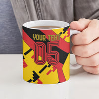 Custom Germany Football Ceramic Mug Majestic Eagle And Gold Trophy Unique Style