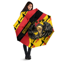 Germany Football Umbrella Majestic Eagle And Gold Trophy Unique Style