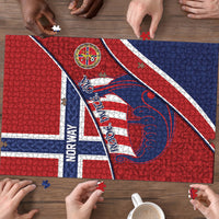 Norway Football Puzzle Viking Ship Nordic Patterns