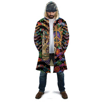 Hippie Cloak Hand Gesture V With Peace Symbol - Wonder Print Shop