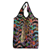 Hippie Grocery Bag Hand Gesture V With Peace Symbol - Wonder Print Shop