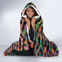 Hippie Hooded Blanket Hand Gesture V With Peace Symbol - Wonder Print Shop