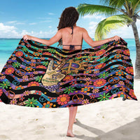 Hippie Sarong Hand Gesture V With Peace Symbol - Wonder Print Shop