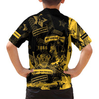 Buffalo Soldiers Family Matching Short Sleeve Bodycon Dress and Hawaiian Shirt Military Urban Retro Style - Wonder Print Shop