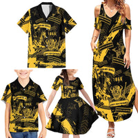 Buffalo Soldiers Family Matching Summer Maxi Dress and Hawaiian Shirt Military Urban Retro Style - Wonder Print Shop