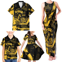 Buffalo Soldiers Family Matching Tank Maxi Dress and Hawaiian Shirt Military Urban Retro Style - Wonder Print Shop