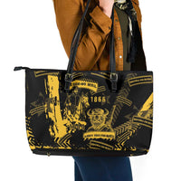 Buffalo Soldiers Leather Tote Bag Military Urban Retro Style - Wonder Print Shop