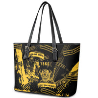 Buffalo Soldiers Leather Tote Bag Military Urban Retro Style - Wonder Print Shop