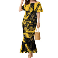 Buffalo Soldiers Mermaid Dress Military Urban Retro Style - Wonder Print Shop