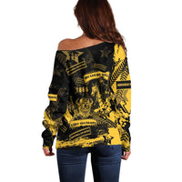 Buffalo Soldiers Off Shoulder Sweater Military Urban Retro Style - Wonder Print Shop