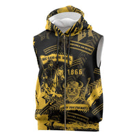 Buffalo Soldiers Sleeveless Zip Hoodie Military Urban Retro Style - Wonder Print Shop
