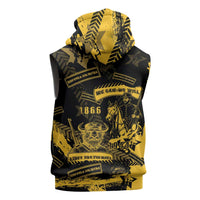 Buffalo Soldiers Sleeveless Zip Hoodie Military Urban Retro Style - Wonder Print Shop
