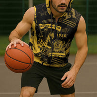Buffalo Soldiers Sleeveless Zip Hoodie Military Urban Retro Style - Wonder Print Shop