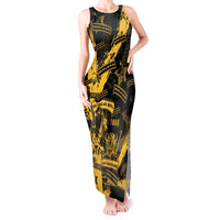Buffalo Soldiers Tank Maxi Dress Military Urban Retro Style - Wonder Print Shop