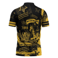 Buffalo Soldiers Zipper Polo Shirt Military Urban Retro Style - Wonder Print Shop