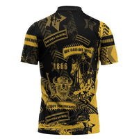 Buffalo Soldiers Zipper Polo Shirt Military Urban Retro Style - Wonder Print Shop