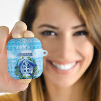 Greece AirPods Case Dolphins And Symbol - Wonder Print Shop