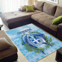Greece Area Rug Dolphins And Symbol - Wonder Print Shop