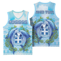 Personalized Greece Basketball Jersey Dolphins And Symbol - Wonder Print Shop