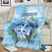 Greece Blanket Dolphins And Symbol - Wonder Print Shop