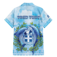 Personalized Greece Family Matching Mermaid Dress and Hawaiian Shirt Dolphins And Symbol - Wonder Print Shop