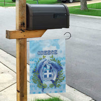 Greece Garden Flag Dolphins And Symbol - Wonder Print Shop
