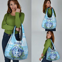 Greece Grocery Bag Dolphins And Symbol - Wonder Print Shop