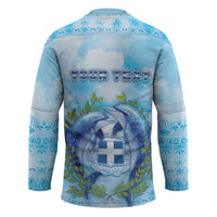 Personalized Greece Hockey Jersey Dolphins And Symbol - Wonder Print Shop