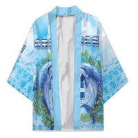 Personalized Greece Kimono Dolphins And Symbol - Wonder Print Shop