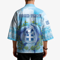 Personalized Greece Kimono Dolphins And Symbol - Wonder Print Shop