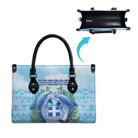 Greece Leather Bag Dolphins And Symbol - Wonder Print Shop