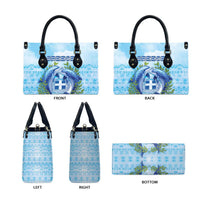 Greece Leather Bag Dolphins And Symbol - Wonder Print Shop