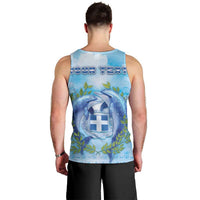 Personalized Greece Men Tank Top Dolphins And Symbol - Wonder Print Shop