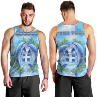 Personalized Greece Men Tank Top Dolphins And Symbol - Wonder Print Shop