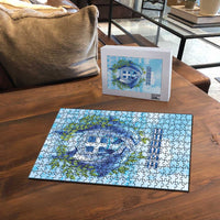 Greece Puzzle Dolphins And Symbol - Wonder Print Shop