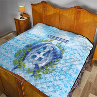 Greece Quilt Dolphins And Symbol - Wonder Print Shop