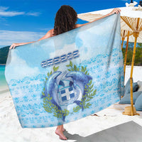 Greece Sarong Dolphins And Symbol - Wonder Print Shop