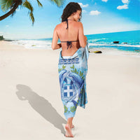 Greece Sarong Dolphins And Symbol - Wonder Print Shop
