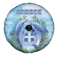 Greece Spare Tire Cover Dolphins And Symbol - Wonder Print Shop