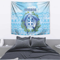 Greece Tapestry Dolphins And Symbol - Wonder Print Shop