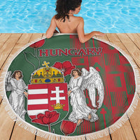 Hungary Beach Blanket Coat Of Arms 1896 - Wonder Print Shop