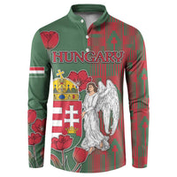 Personalized Hungary Button Sweatshirt Coat Of Arms 1896 - Wonder Print Shop